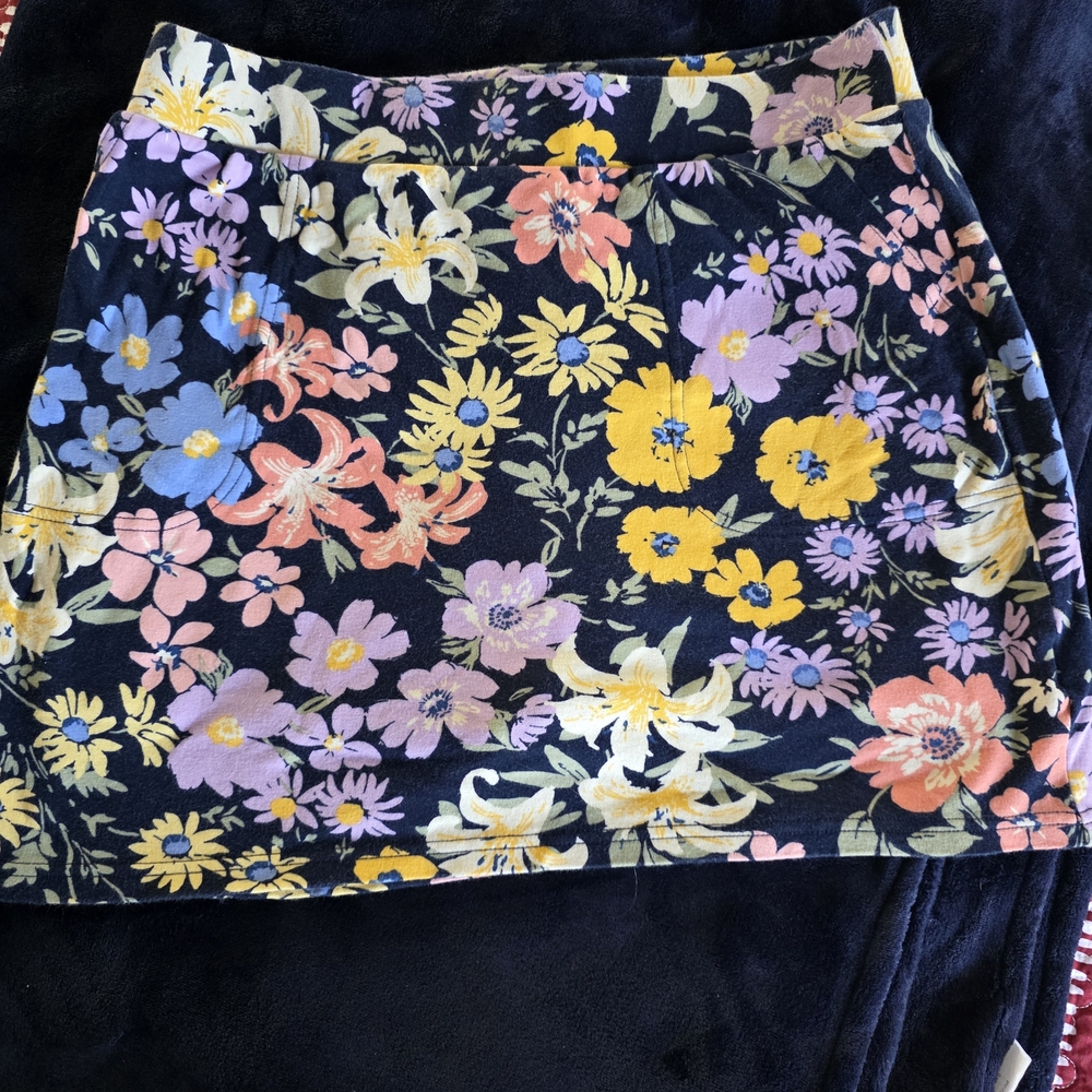 Croft & Barrow Floral Mini Skirt - Multicolor